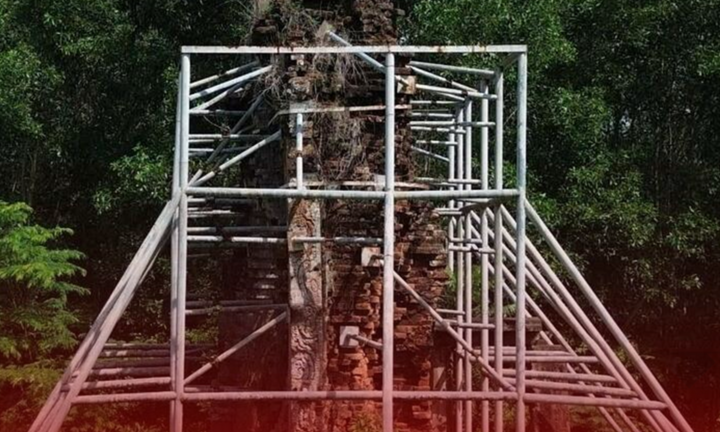 Khung cảnh hoang tàn tại Phật viện lớn nhất Đông Nam Á 