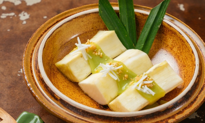 Công thức làm sắn hấp cốt dừa dẻo thơm