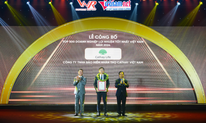 Cathay Life lọt Top 500 Doanh nghiệp lợi nhuận tốt nhất Việt Nam năm 2024