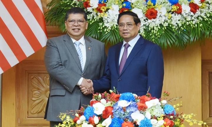 Thủ tướng Phạm Minh Chính hội kiến Chủ tịch Hạ viện Malaysia