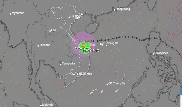 Bão số 6 đổ bộ đất liền Thừa Thiên Huế - Đà Nẵng, đề phòng lũ trên sông Hương