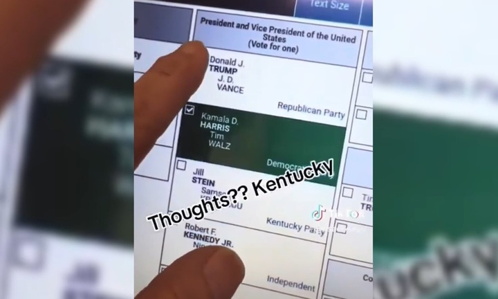 Cử tri Mỹ chọn ông Trump, máy bỏ phiếu ghi nhận cho bà Harris