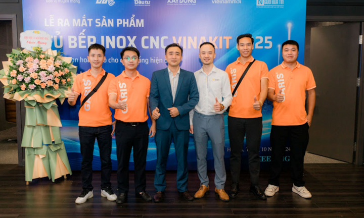 Vinakit ra mắt tủ bếp Inox CNC 2025 đột phá căn bếp Việt