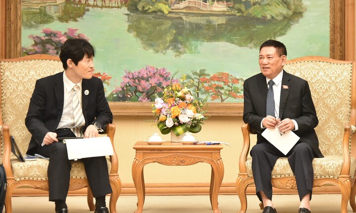 Phó Thủ tướng Hồ Đức Phớc tiếp Đoàn công tác APG