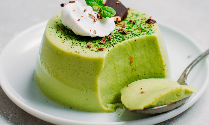 Cách làm bánh flan trà xanh đơn giản