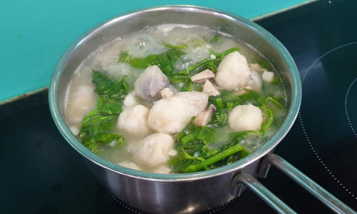 Cách nấu canh rạm rau muống khoai sọ đơn giản