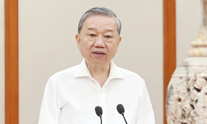 Tổng Bí thư Tô Lâm làm việc với Tiểu ban Văn kiện Đại hội XIV của Đảng