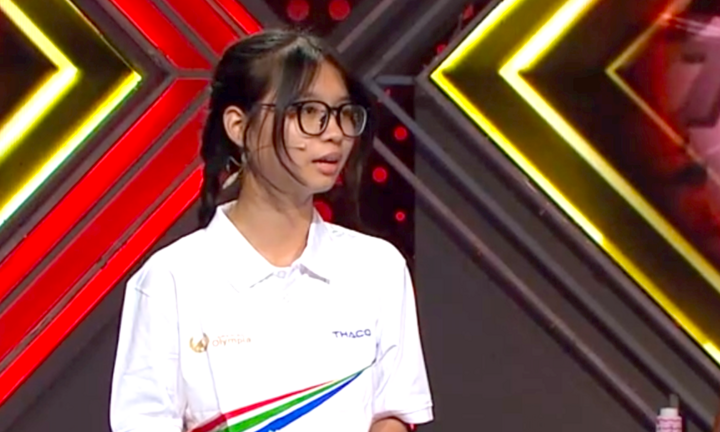 Nữ sinh đầu tiên thắng áp đảo, giành vòng nguyệt quế Olympia