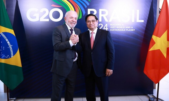 Thủ tướng Phạm Minh Chính hội đàm với Tổng thống Brazil Lula da Silva