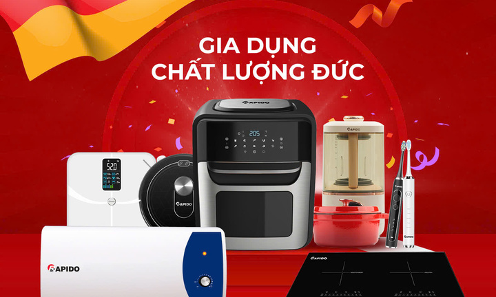 Xu hướng tiêu dùng hiện đại: Sức hút từ sản phẩm gia dụng chất lượng Đức Rapido
