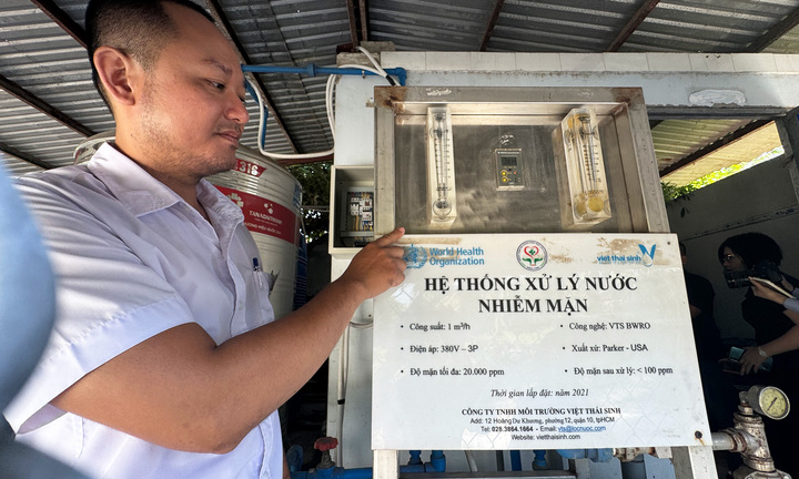 Bệnh viện miền Tây đầu tiên thí điểm xử lý nước lợ thành nước sạch dùng cho y tế