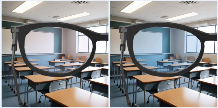 Kính mắt chống co giật cho người động kinh