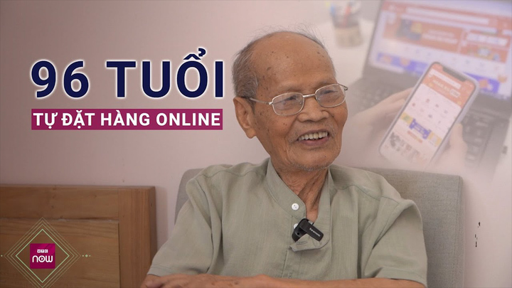 Cụ ông 96 tuổi tự nấu ăn, đặt hàng online như thanh niên