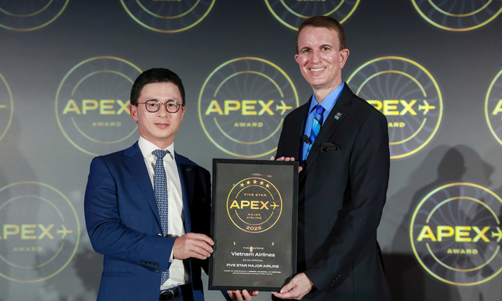 Vietnam Airlines được APEX vinh danh 'Hãng hàng không 5 sao xuất sắc'