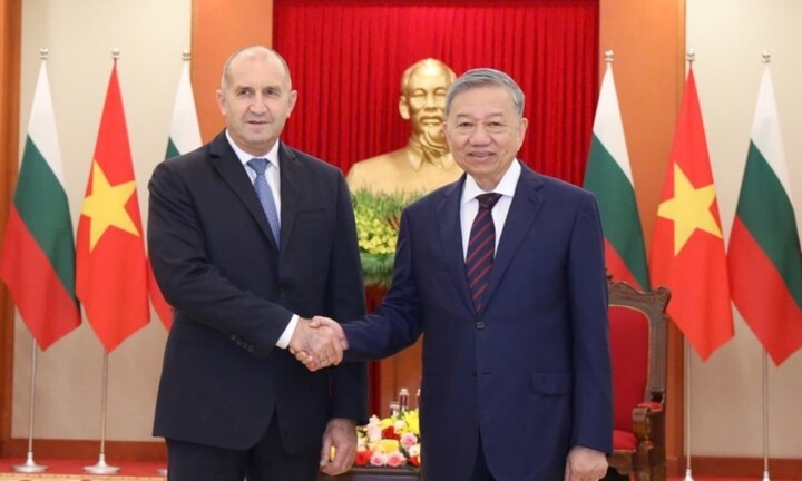 Tổng Bí thư Tô Lâm tiếp Tổng thống Bulgaria Rumen Radev