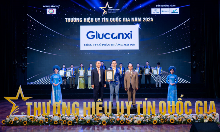 Glucanxi lọt Top 10 Thương hiệu uy tín Quốc gia 2024