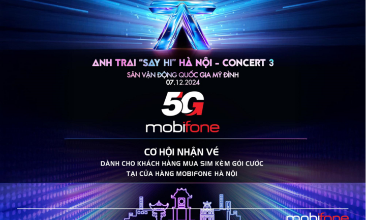 Chớp cơ hội ‘vàng’ rinh vé concert 3 Anh Trai Say Hi từ nhà tài trợ bạc MobiFone