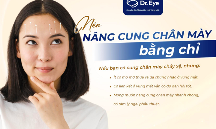 Làm đẹp không dao kéo: Nâng cung mày bằng chỉ