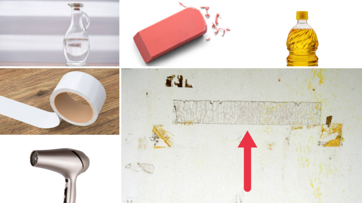 Cách tẩy vết băng dính trên các bề mặt