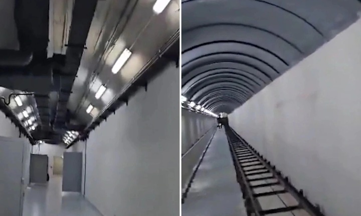 Trong hầm ngầm rộng đủ cho xe chạy qua của gia tộc Assad 