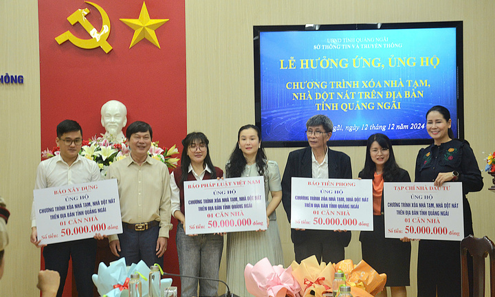 Quảng Ngãi: Hưởng ứng, ủng hộ chương trình xóa nhà tạm, nhà dột nát