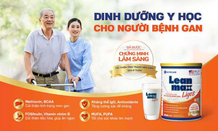 Leanmax Ligos – giải pháp Dinh dưỡng Y học chuyên biệt cho người bệnh gan