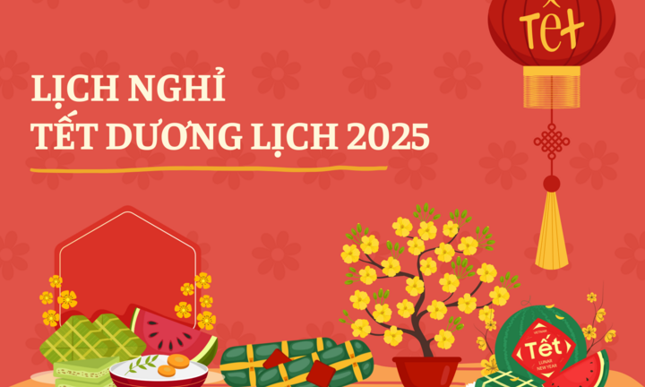 Lịch nghỉ Tết Dương lịch 2025 của công chức, người lao động