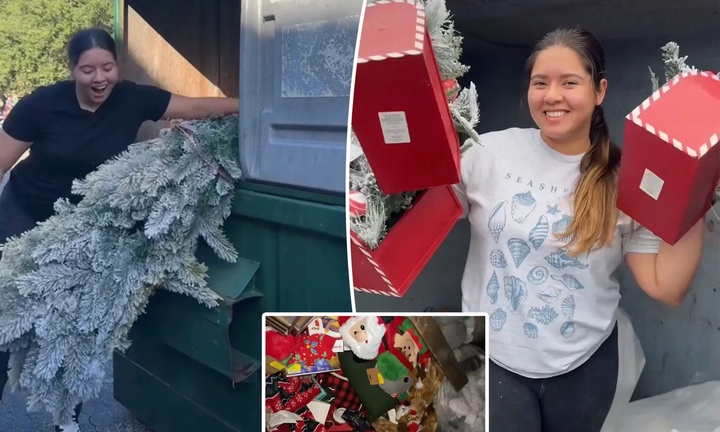 Nhặt đồ Giáng sinh trong thùng rác, cô gái tiết kiệm được 500 triệu đồng 