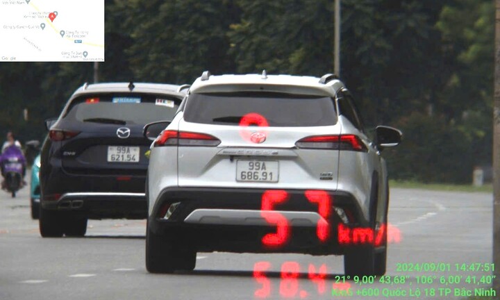 Một tuần, 516 xe bị phạt nguội ở Bắc Ninh