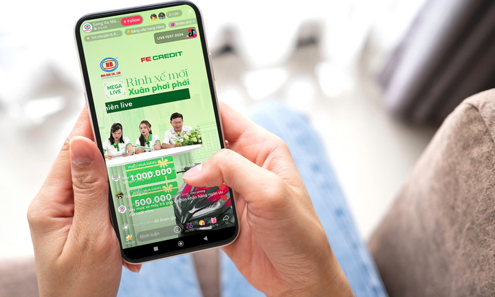 FE CREDIT tổ chức mega livestream, tưng bừng ưu đãi