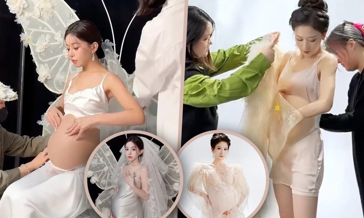 Gái độc thân gen Z Trung Quốc đua nhau chụp ảnh bụng bầu giả để 'chạy già'