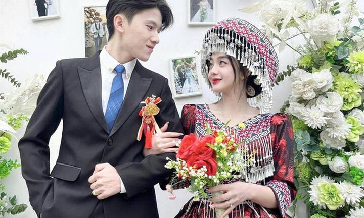 Ảnh cưới cô dâu Nùng xinh đẹp và chú rể Mông 'tổng tài' gây sốt mạng