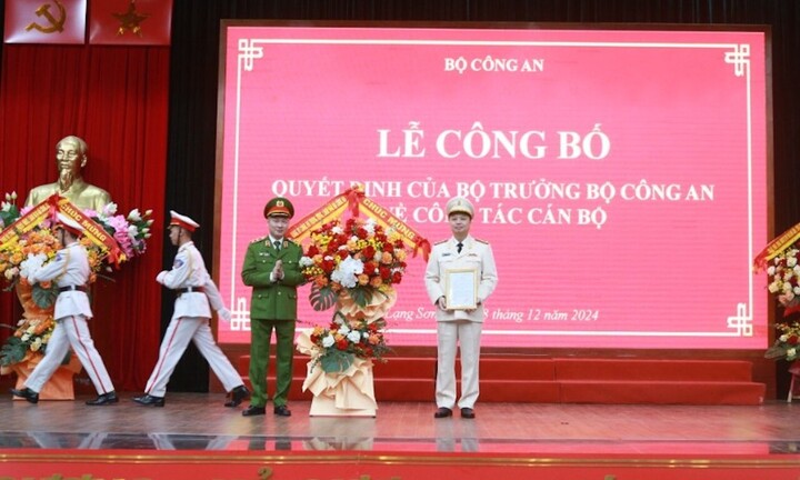 Đại tá Nguyễn Tiến Trung làm Giám đốc Công an tỉnh Lạng Sơn