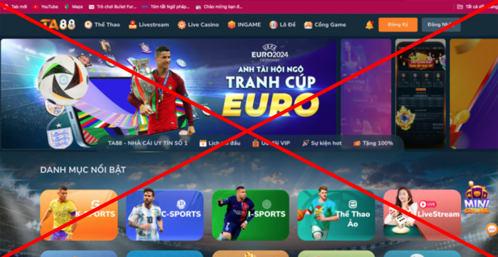 Hơn 900 website có dấu hiệu vi phạm pháp luật tại Việt Nam