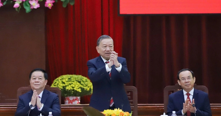 Tổng Bí thư Tô Lâm gặp mặt cán bộ lão thành các tỉnh thành phía Nam