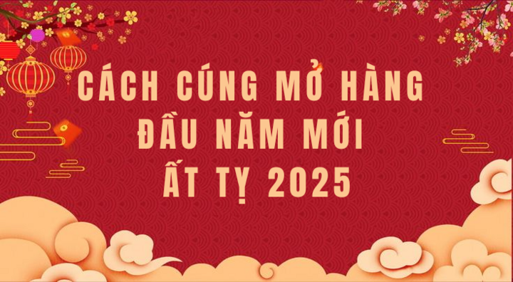 Cách cúng mở hàng đầu năm mới