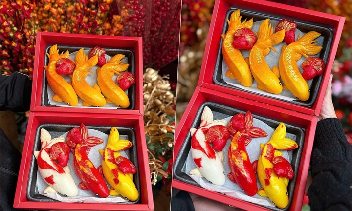 100.000 đồng một hộp bánh bao cá chép cúng ông Công ông Táo