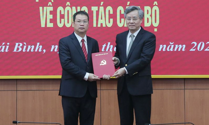 Ông Nguyễn Mạnh Hùng giữ chức Phó Bí thư Tỉnh ủy Thái Bình