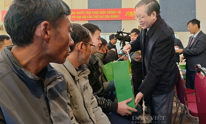 Chủ tịch Hội Nông dân Việt Nam tặng quà Tết cho nông dân có hoàn cảnh khó khăn