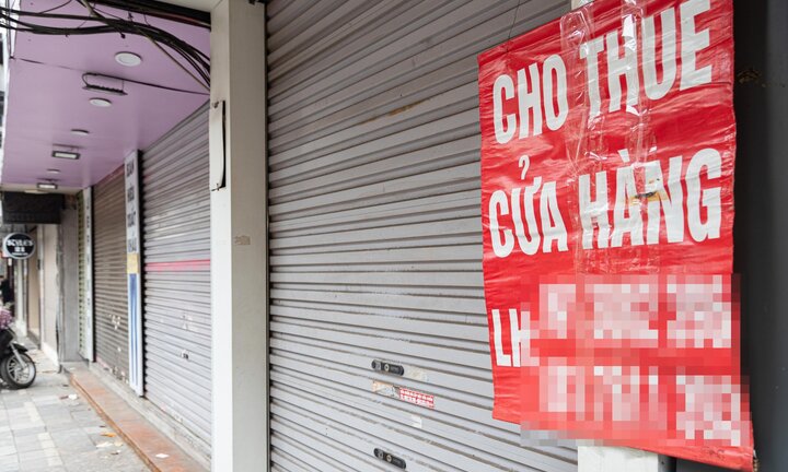 Nhà mặt phố cho thuê tại 'đất vàng' Hà Nội ế khách dịp cuối năm