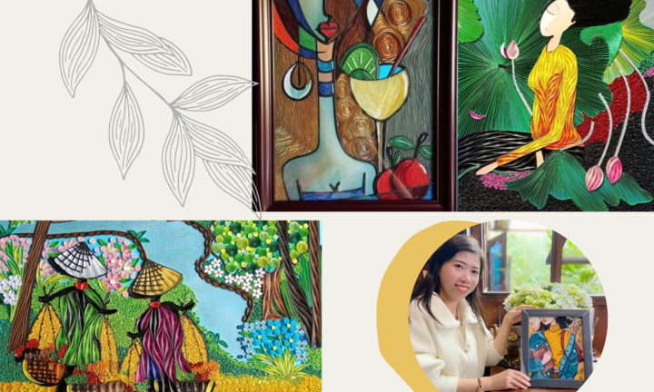 Mê mẩn bộ tranh xoắn giấy rực rỡ sắc màu của cô gái Kon Tum