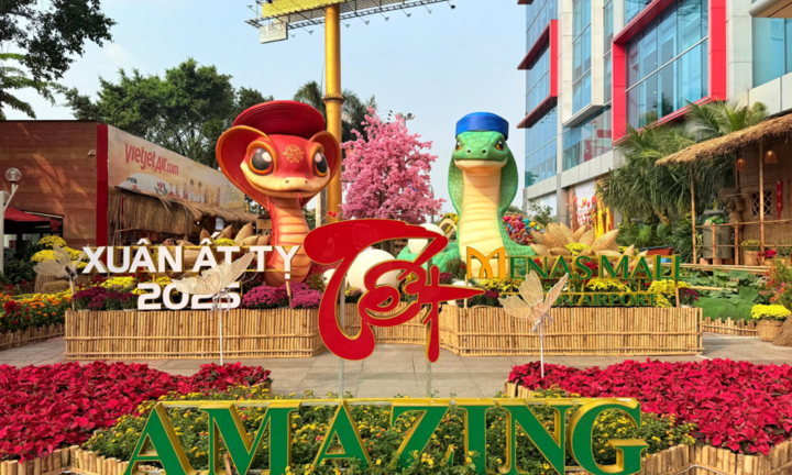 Khai mạc đường hoa xuân Menas Mall 2025 - 'Xuân hoà ca, Lộc thăng hoa'