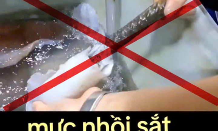 Bác thông tin 'chợ Bình Điền bán mực nhồi sắt'