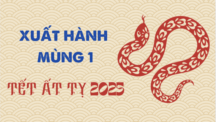 Hướng tốt, giờ đẹp xuất hành mùng 1 tết Ất Tỵ 2025
