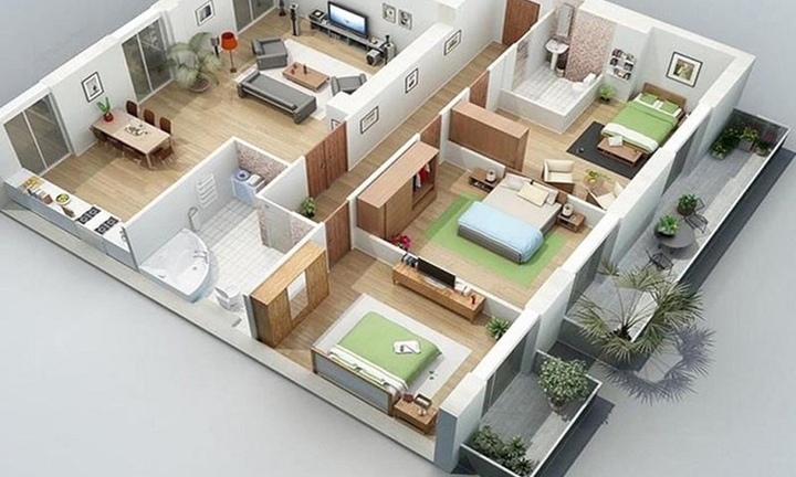 Có nên xây 3 phòng ngủ liên tiếp không? 