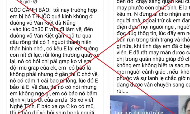 Sự thật thông tin người phụ nữ bị bỏ thuốc mê giữa đêm ở Đà Nẵng