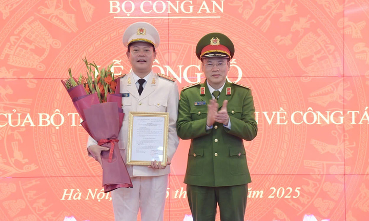 Đại tá Vũ Văn Tấn được bổ nhiệm làm Cục trưởng C06 Bộ Công an
