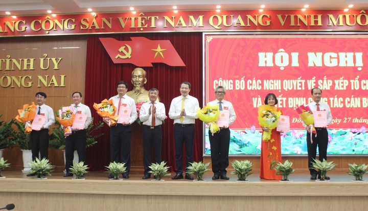 Đồng Nai sắp xếp bộ máy, bổ nhiệm nhiều lãnh đạo sở