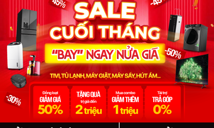 MediaMart sale cuối tháng - giảm giá sốc đến 50% nhiều sản phẩm
