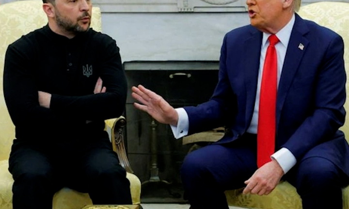Giây phút Tổng thống Zelensky 'đấu khẩu' với ông Trump